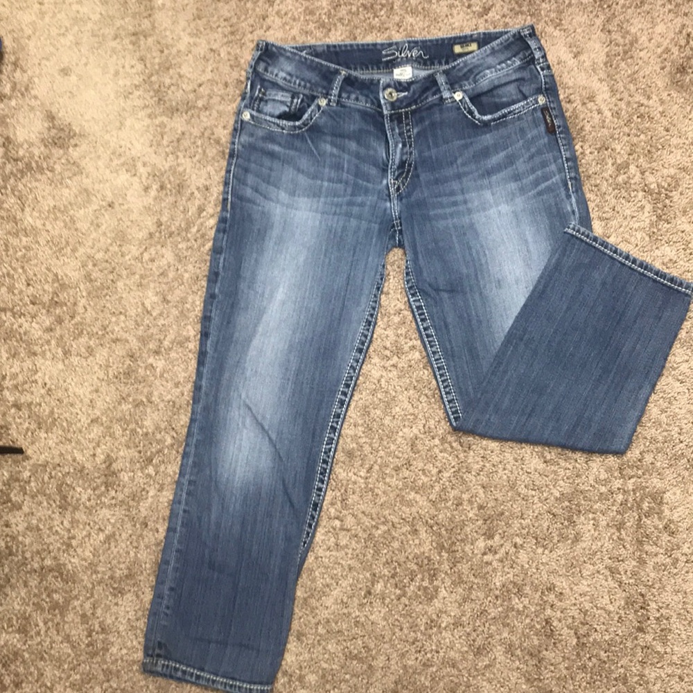 Silver Suki Capri